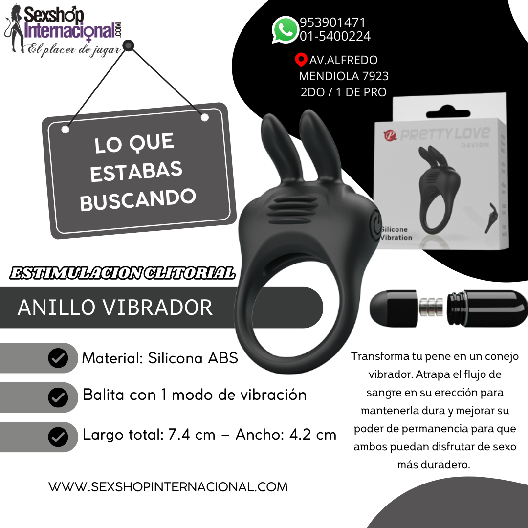 ANILLO VIBRADOR LOVETOY SEXSHO LOS OLIVOS